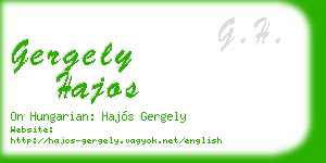 gergely hajos business card
